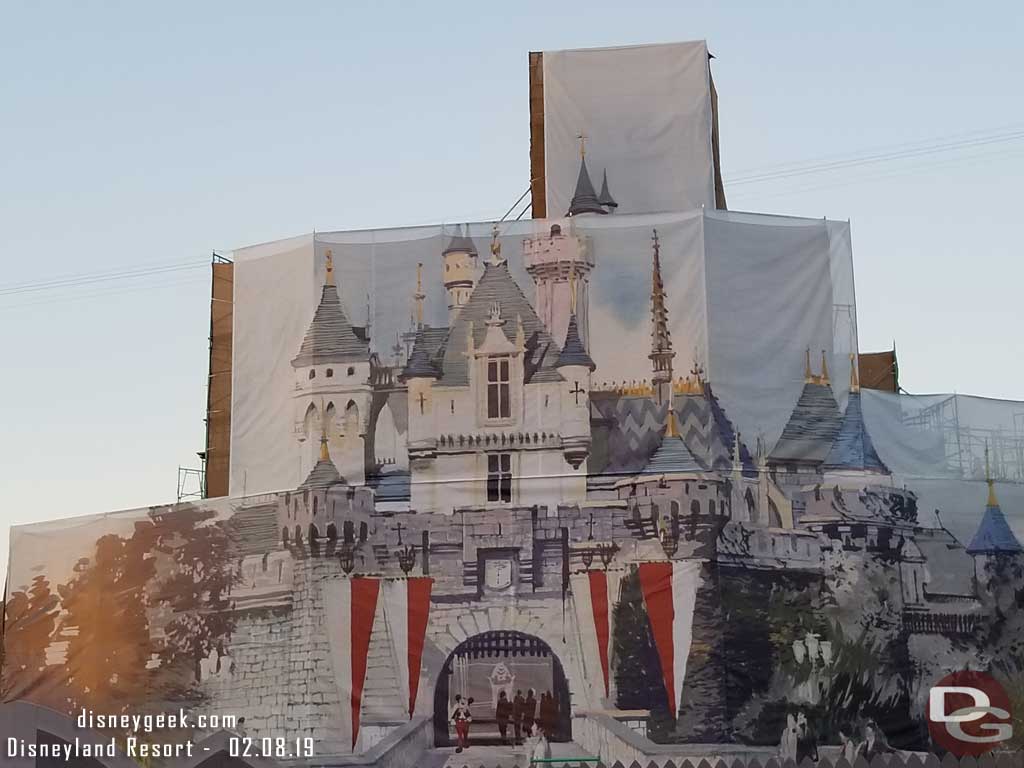 Disneyland Castle Renovation - 2019