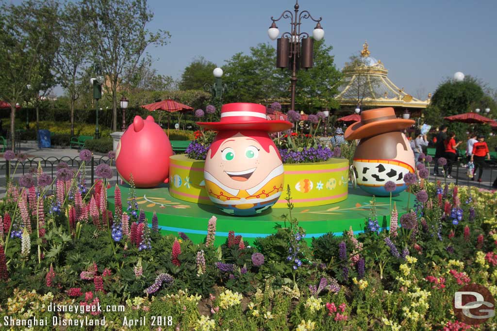 Jessie in the center of the Gardens of Imagination
