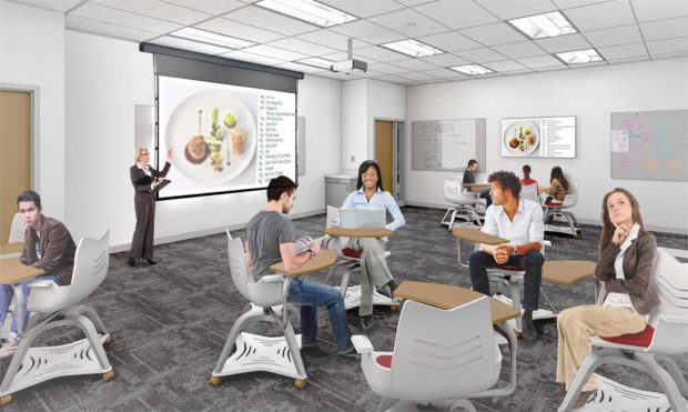 Hospitality Classroom Rendering