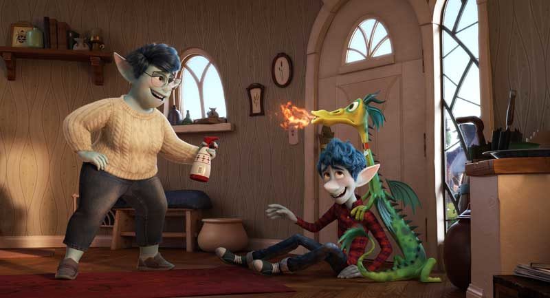 BAD DRAGON – In Disney and Pixar’s “Onward,” Ian Lightfoot’s mom has his back—even when his hyperactive pet dragon, Blazey, is misbehaving. Featuring Julia Louis-Dreyfus as the voice of Mom, and Tom Holland as the voice of Ian, “Onward” opens in U.S. theaters on March 6, 2020.