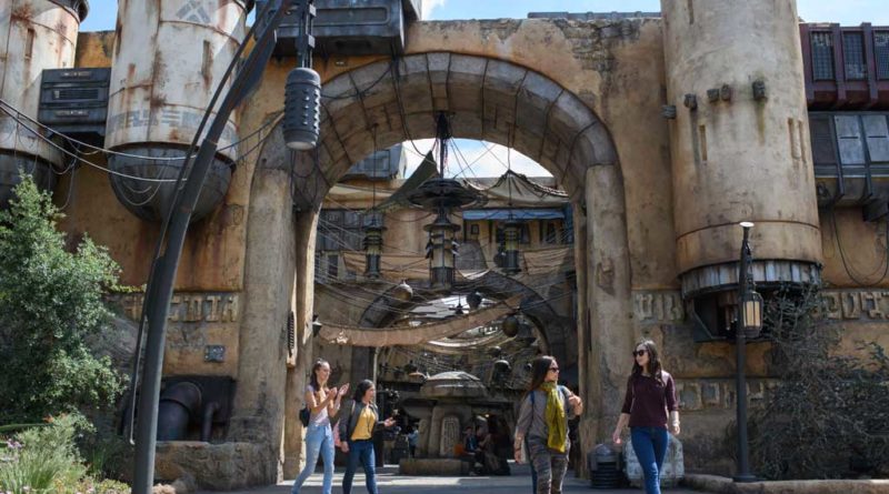 Guests visiting Star Wars: Galaxy's Edge at Disneyland Park in Anaheim, California, and at Disney's Hollywood Studios in Lake Buena Vista, Florida, will be able to wander the lively marketplace of Black Spire Outpost and encounter a robust collection of merchant shops and stalls filled with authentic Star Wars creations. (Richard Harbaugh/Disney Parks)