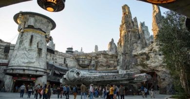 Star Wars: Galaxy's Edge at Disneyland Park in Anaheim, California, and at Disney's Hollywood Studios in Lake Buena Vista, Florida, is Disney's largest single-themed land expansion ever at 14-acres each, transporting guests to Black Spire Outpost, a village on the planet of Batuu. Guests will discover two signature attractions. Millennium Falcon: Smugglers Run (pictured), available opening day, and Star Wars: Rise of the Resistance, opening later this year. (Todd Wawrychuk/Disney Parks)