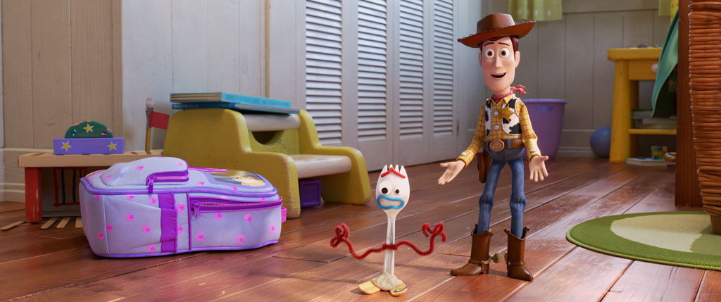 NEW FRIEND! – In Disney and Pixar’s “Toy Story 4,” Bonnie makes a new friend in kindergarten orientation—literally. When Forky—Bonnie’s craft-project-turned-toy—declares himself trash and not a toy, Woody takes it upon himself to show Forky why he should embrace being a toy. Featuring the voices of Tony Hale and Tom Hanks as Forky and Woody, “Toy Story 4” opens in U.S. theaters on June 21, 2019.