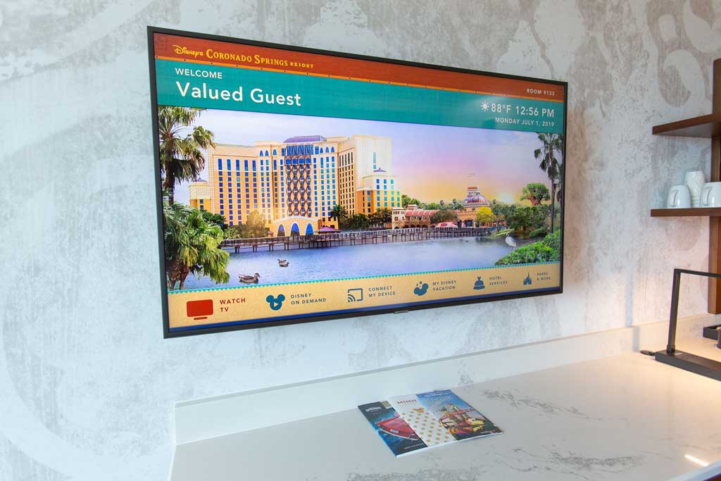 Interactive Television in Gran Destino Tower Guest Rooms at Disn