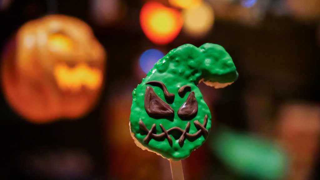 This Oogie Boogie-inspired rice crispy treat can be found at the Candy Palace, Pooh Corner and Marceline’s Confectionery at Disneyland Park and at Trolley Treats and Bing Bong’s Sweet Stuff at Disney California Adventure Park. (David Nguyen/Disneyland Resort)