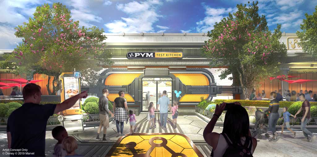 The Avengers Campus will open in 2020 at Disney California Adventure at Disneyland Resort, including Pym Test Kitchen, where Pym Technologies is using the latest innovations to grow and shrink food. (Disney/Marvel)