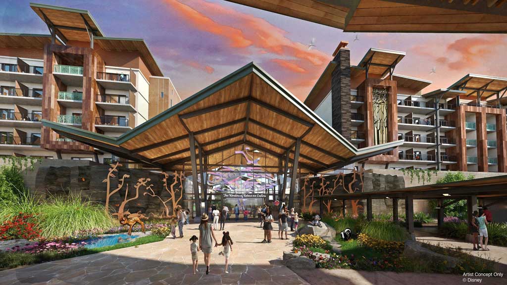 Reflections: A Disney Lakeside Lodge is a unique hotel and proposed Disney Vacation Club resort in development at Walt Disney World Resort in Florida. The new resort draws inspiration from the wonders of nature and artistry of Walt Disney. (Disney)