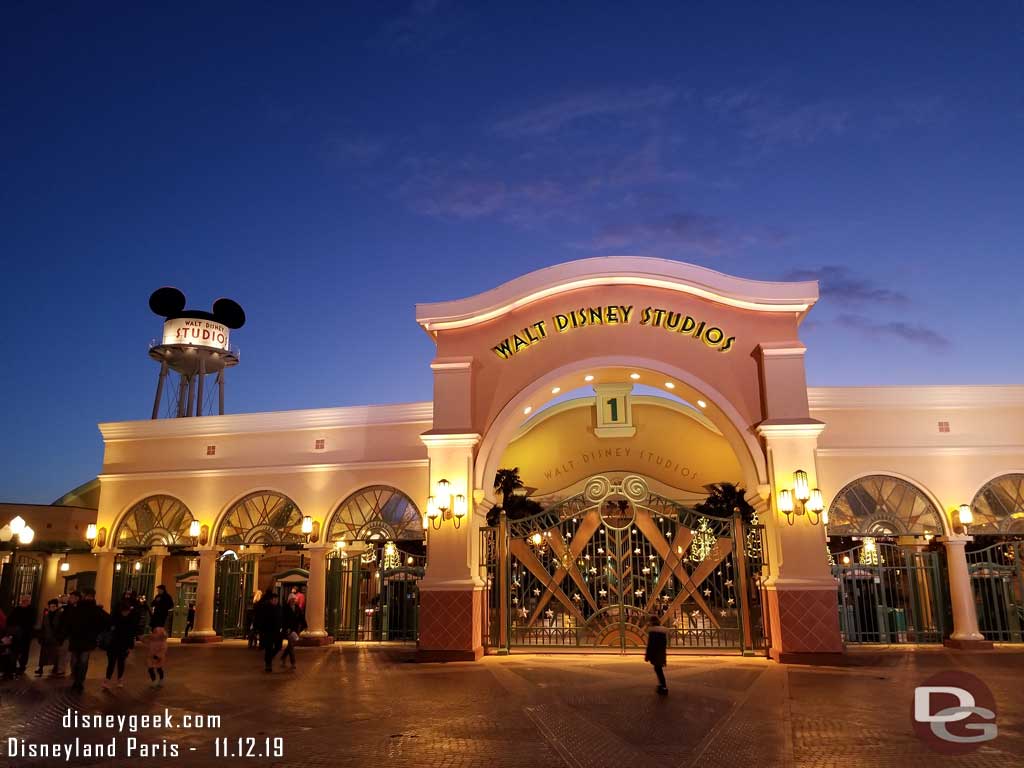 The  main gate of the Walt Disney Studios Park 