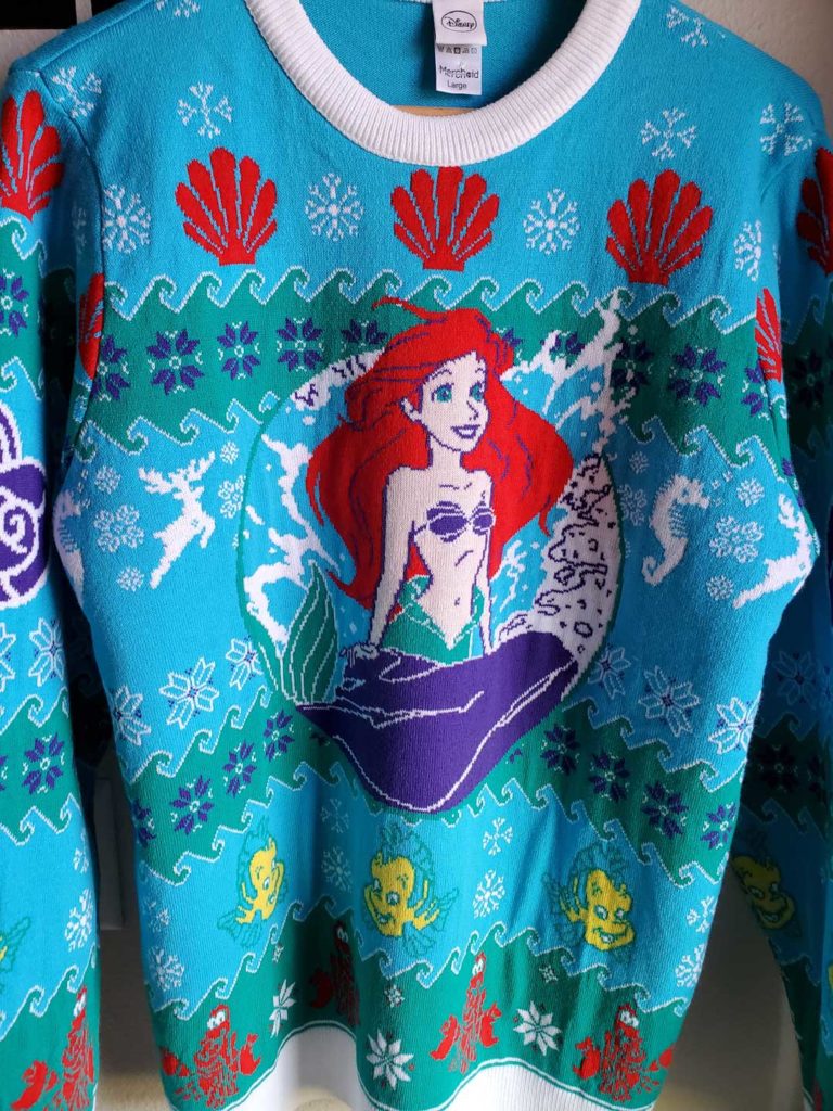 Merchandise Review The Little Mermaid Christmas Sweater by Merchoid