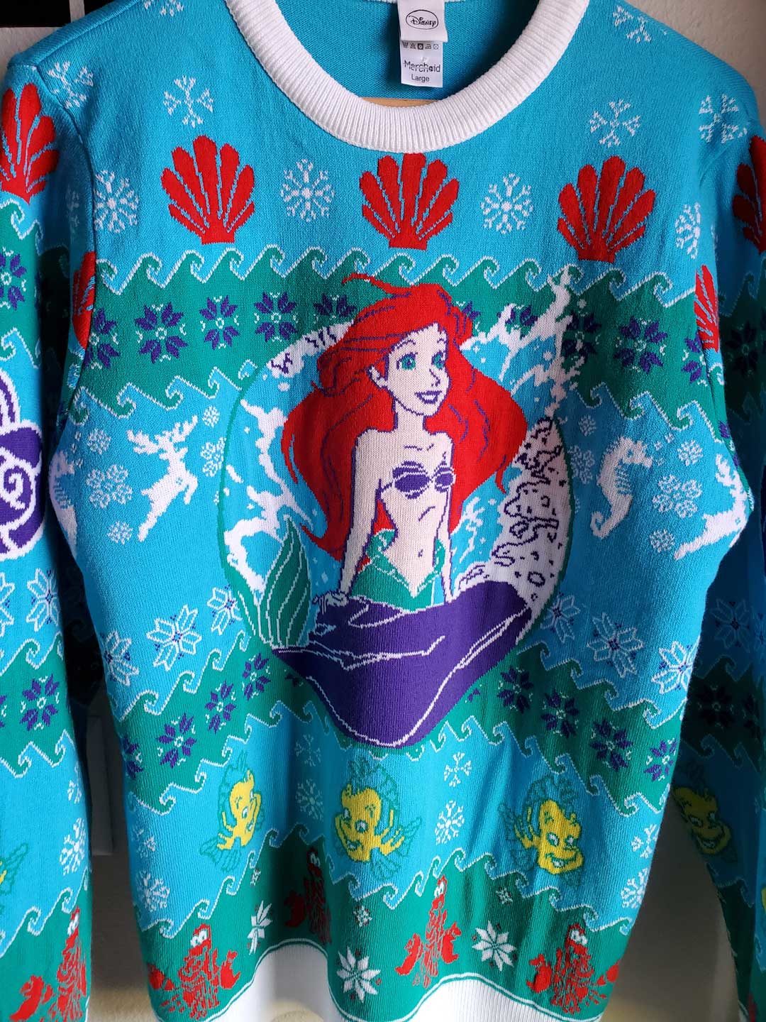Little Mermaid Christmas Sweater After Washing