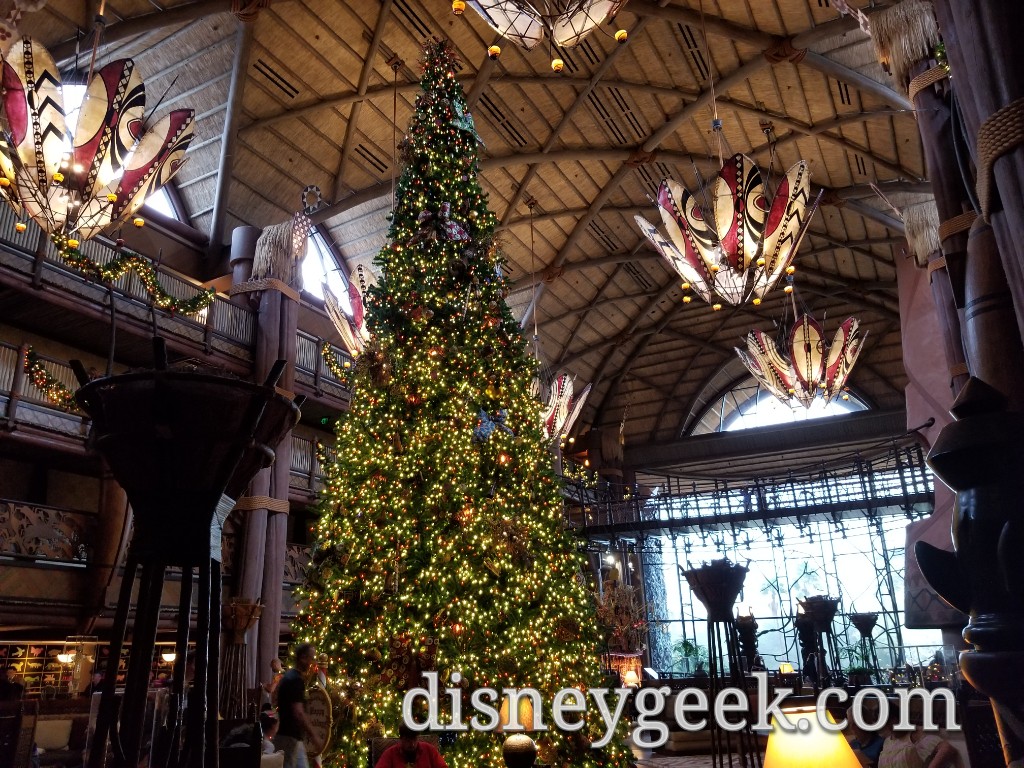 Animal Kingdom Lodge at Christmas - Disney Tourist Blog