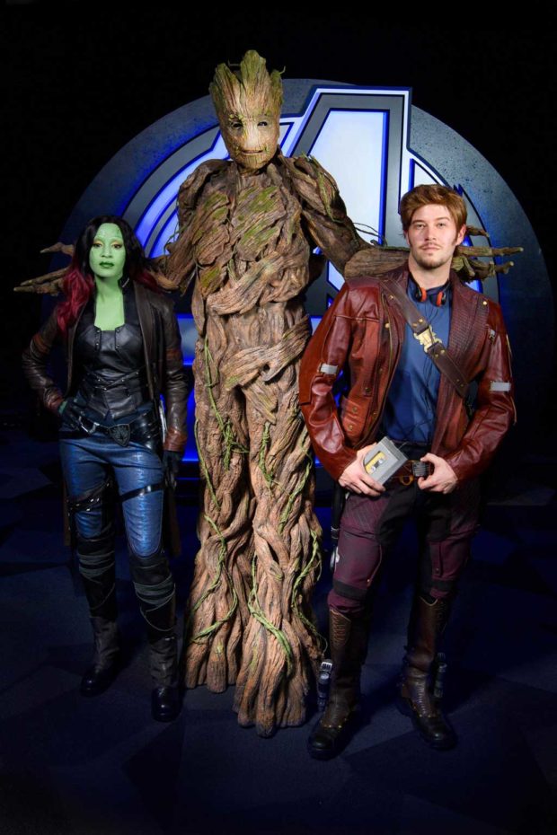 Groot and the Guardians of the Galaxy (Joshua Sudock/Disneyland Resort)