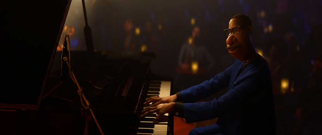 In Disney and Pixar’s “Soul,” Joe Gardner (voice of Jamie Foxx) is a middle-school band teacher whose true passion is playing jazz. When he gets lost in his music, he goes into "the zone,” an immersive state that causes the rest of the world to literally melt away. Globally renowned musician Jon Batiste will be writing original jazz music for the film, and Oscar®-winners Trent Reznor and Atticus Ross (“The Social Network”), from Nine Inch Nails, will compose an original score that will drift between the real and soul worlds. “Soul” opens in U.S. theaters on June 19, 2020. © 2020 Disney/Pixar. All Rights Reserved.