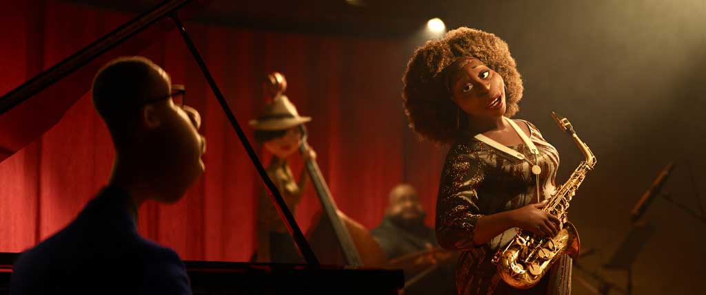 In Disney and Pixar’s “Soul,” a middle-school band teacher named Joe Gardner gets the chance of a lifetime to play the piano in a jazz quartet headed by the great Dorothea Williams. Featuring Jamie Foxx as the voice of Joe Gardner, and Angela Bassett as the voice of Dorothea, “Soul” opens in U.S. theaters on June 19, 2020.. © 2020 Disney/Pixar. All Rights Reserved.