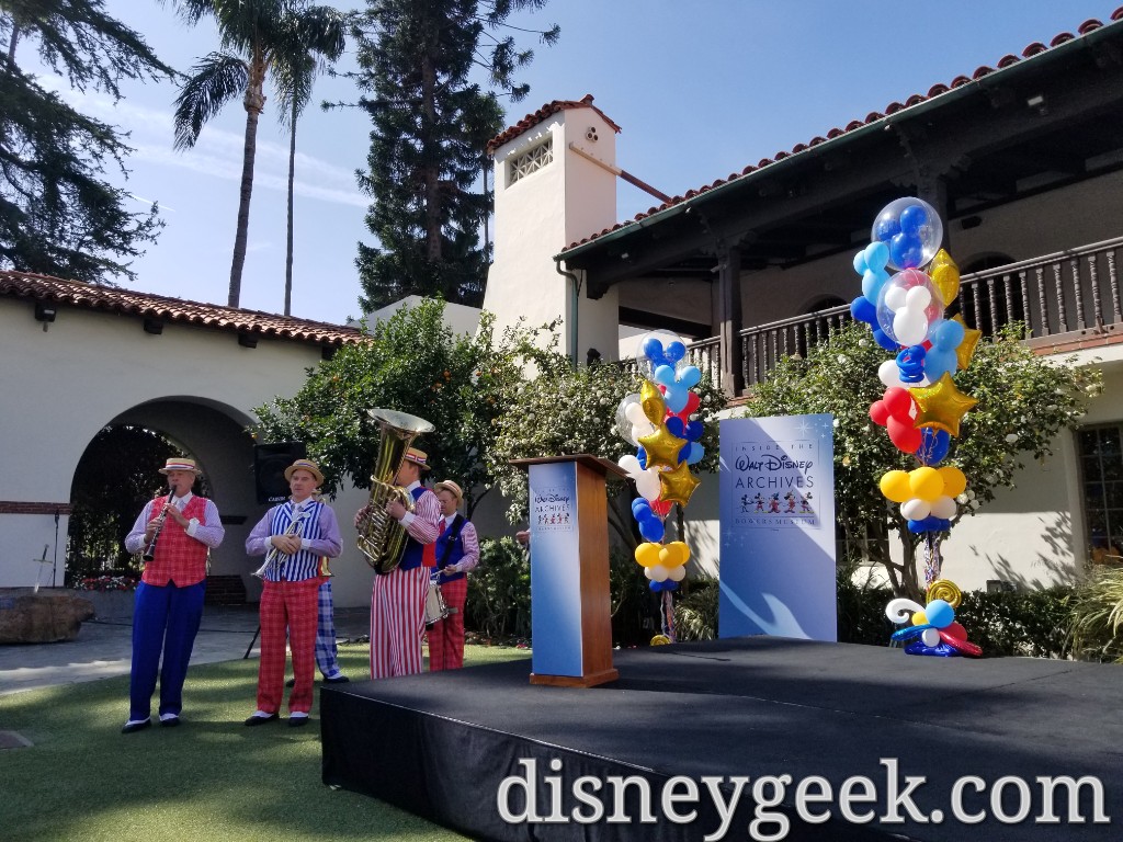 The Disneyland Straw Hatters Entertained the Crowd before the event and provided music during the event.