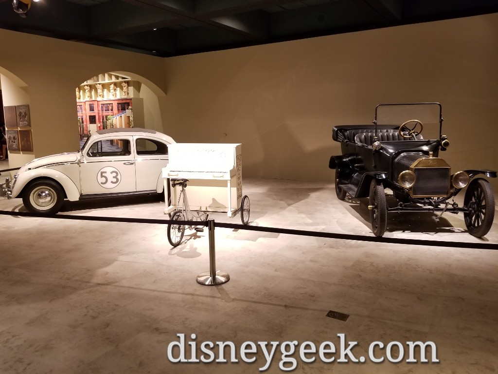 Some items from the Vehicles Collection - Herbi, Bicycle piano from the Wonderful World of Color Golden Horsehoe Review, and the Model T from the Absent-Minded Professor