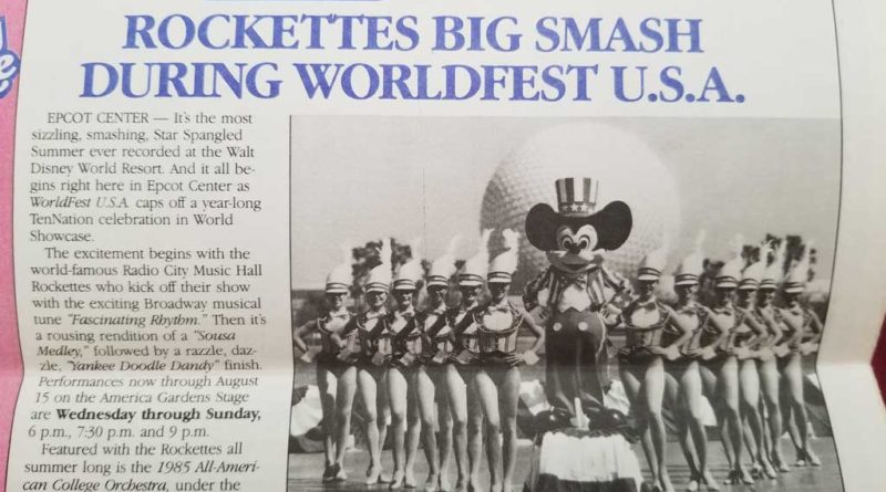 Walt Disney World News Publication for June 21-July 4, 1985