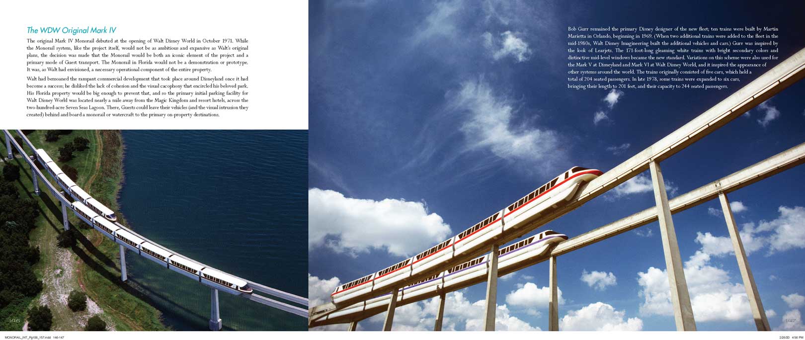 The Disney Monorail Book Spread