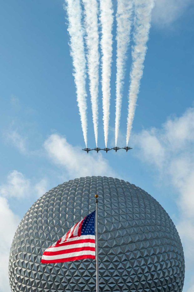 US Air Force Thunderbirds Over Epcot