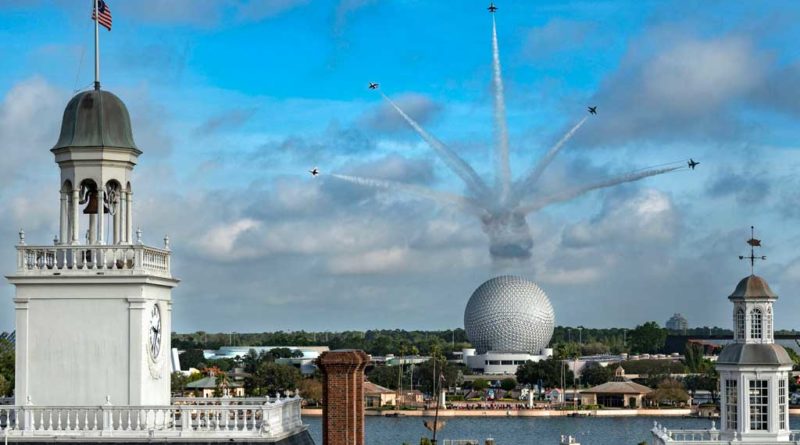 US Air Force Thunderbirds Over Epcot