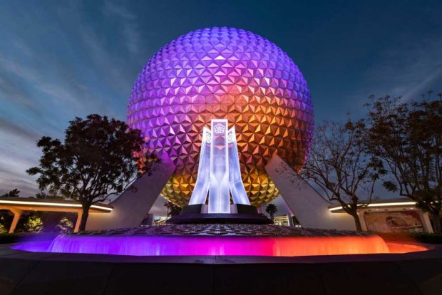 Epcot ReImagined Entrance Fountain