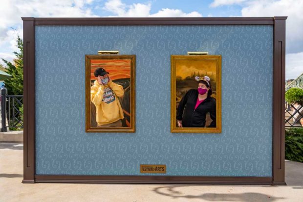 The Taste of EPCOT International Festival of the Arts at Walt Disney World Resort in Lake Buena Vista, Fla., invites guests to step into famous artwork in special photo-opportunity installations. (Matt Stroshane, photographer)