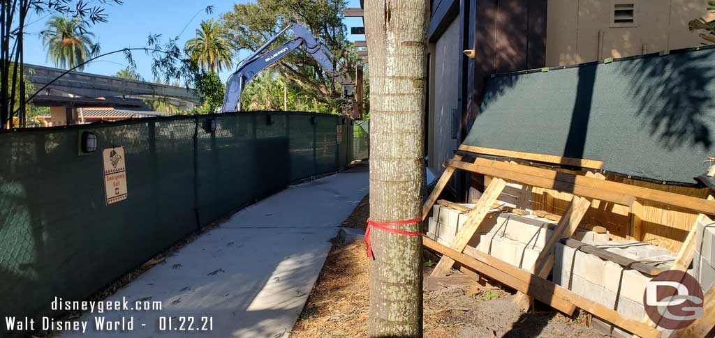 Polynesian Village Resort - Monorail Station Rebuild (January 2021)