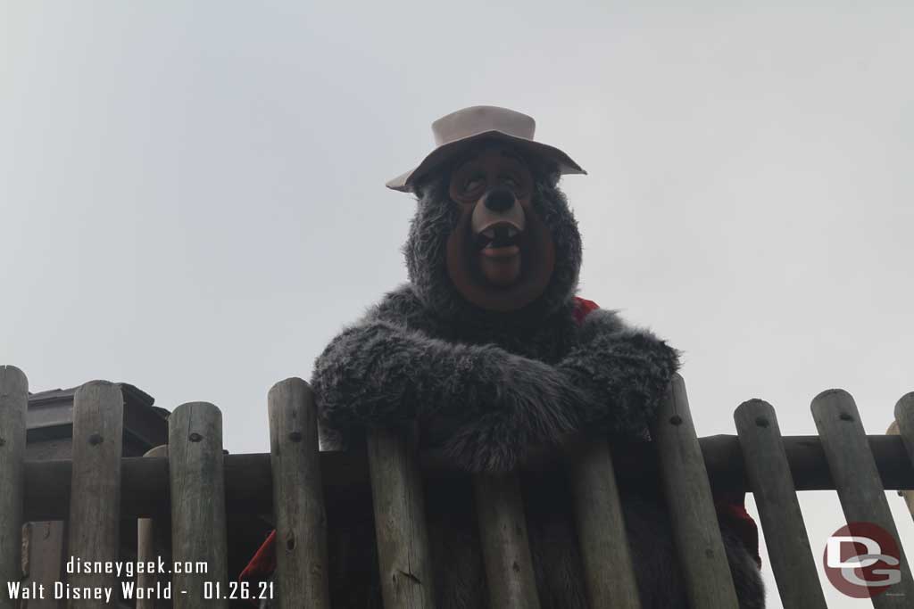 Big Al Greeting Guests in Frontierland