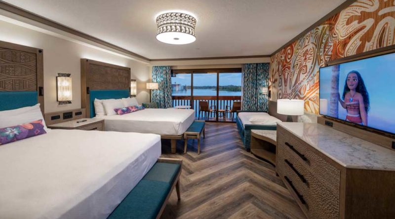 Reimagined guest rooms inside Disney’s Polynesian Village Resort at Walt Disney World Resort in Lake Buena Vista, Fla., feature details, patterns and textures from the hit Walt Disney Animation Studios film “Moana,” including characters and other references to the story. The resort, part of the Disney Resorts Collection at Walt Disney World, is now accepting bookings for late July 2021