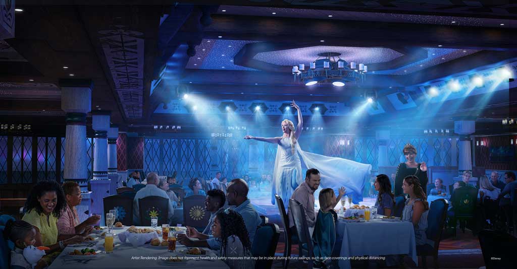 Disney Wish – Family Dining – Arendelle A Frozen Dining Adventure