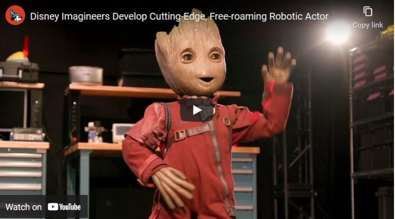 Disney Imagineers Develop Cutting-Edge, Free-roaming Robotic Actor