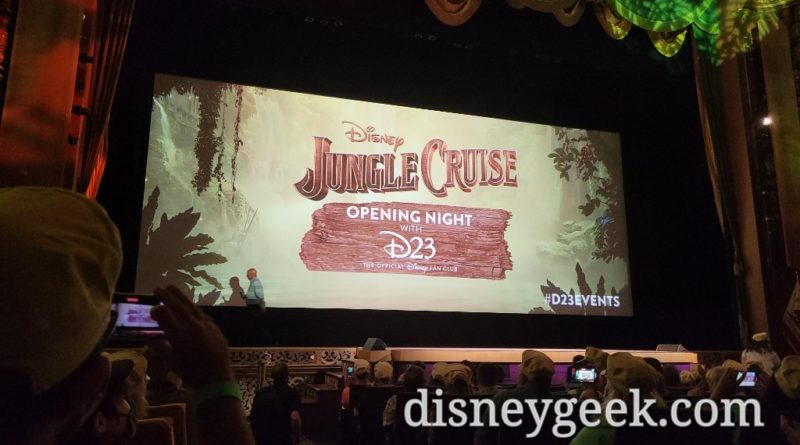 Jungle Cruise Opening Night with D23