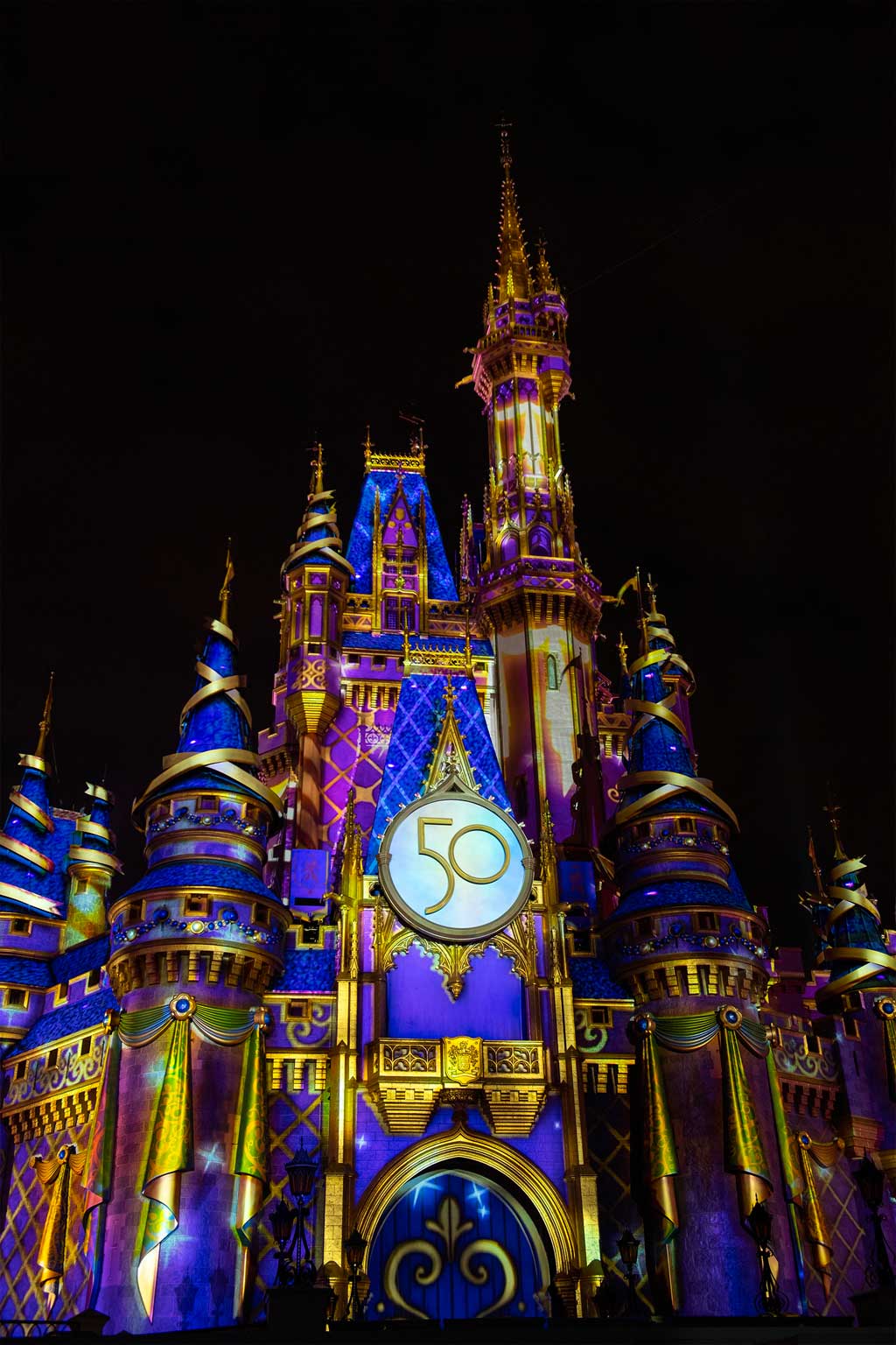 “Disney Enchantment” at Magic Kingdom Park, debuts Oct. 1, 2021, at Walt Disney World Resort in Lake Buena Vista, Fla. The new nighttime spectacular features stunning fireworks, powerful music, enhanced lighting and, for the first time, immersive projection effects that extend from Cinderella Castle down Main Street, U.S.A. (David Roark, photographer)