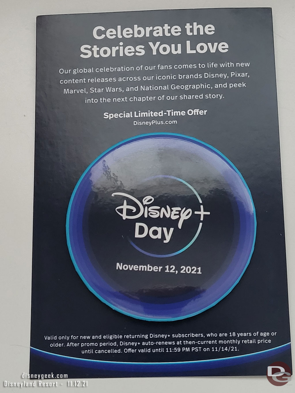 DisneyPlus Day Button