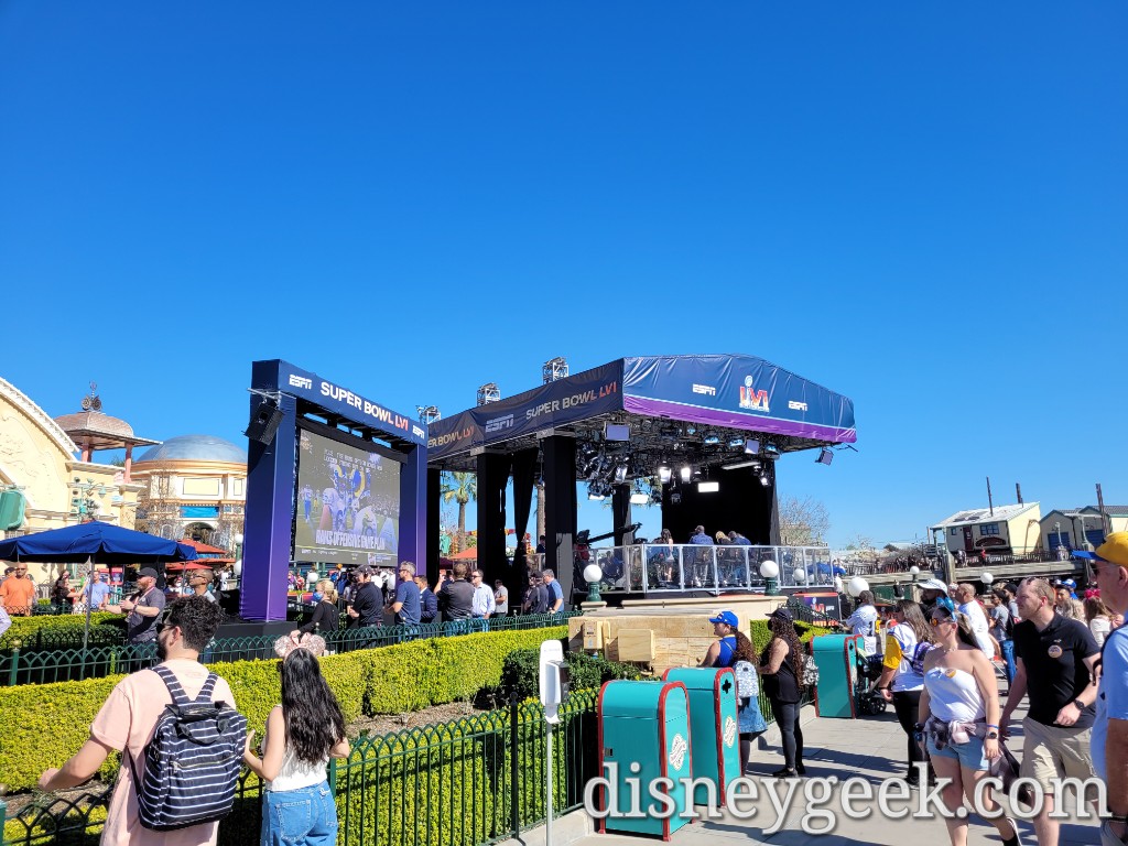 Photos: ESPN Broadcasting Live from Disney California Adventure for Super  Bowl LVI 