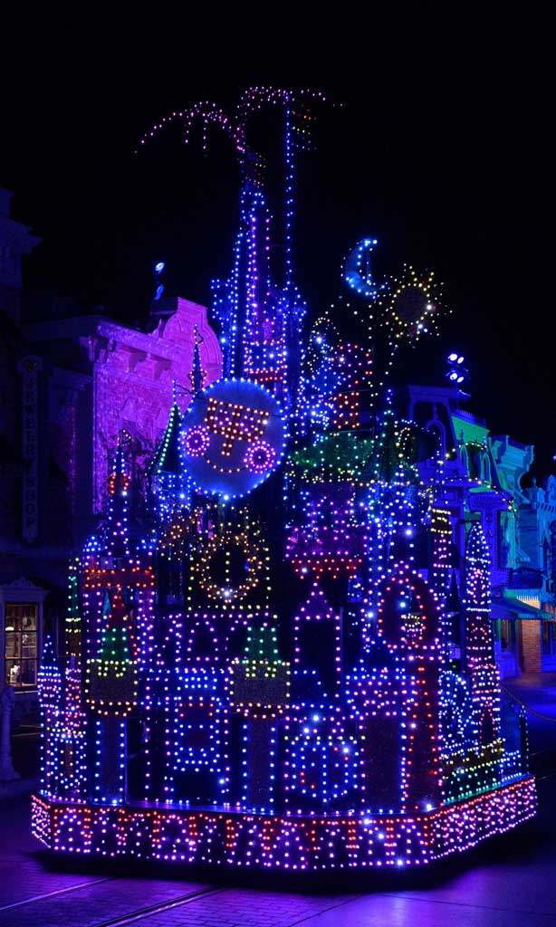 “Main Street Electrical Parade” at Disneyland Park – Sleeping Beauty Castle Segment