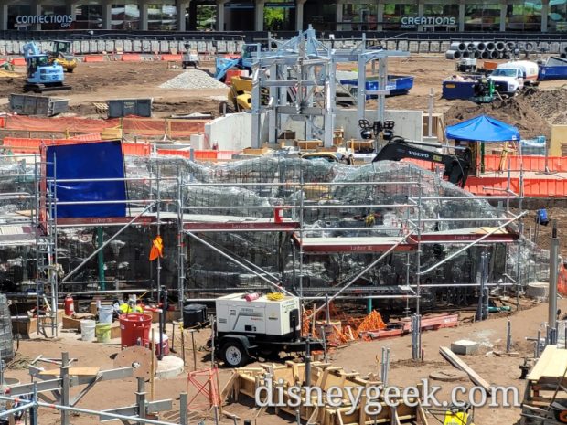 Pictures: EPCOT Moana Journey of Water Construction from Monorail (5/4 ...