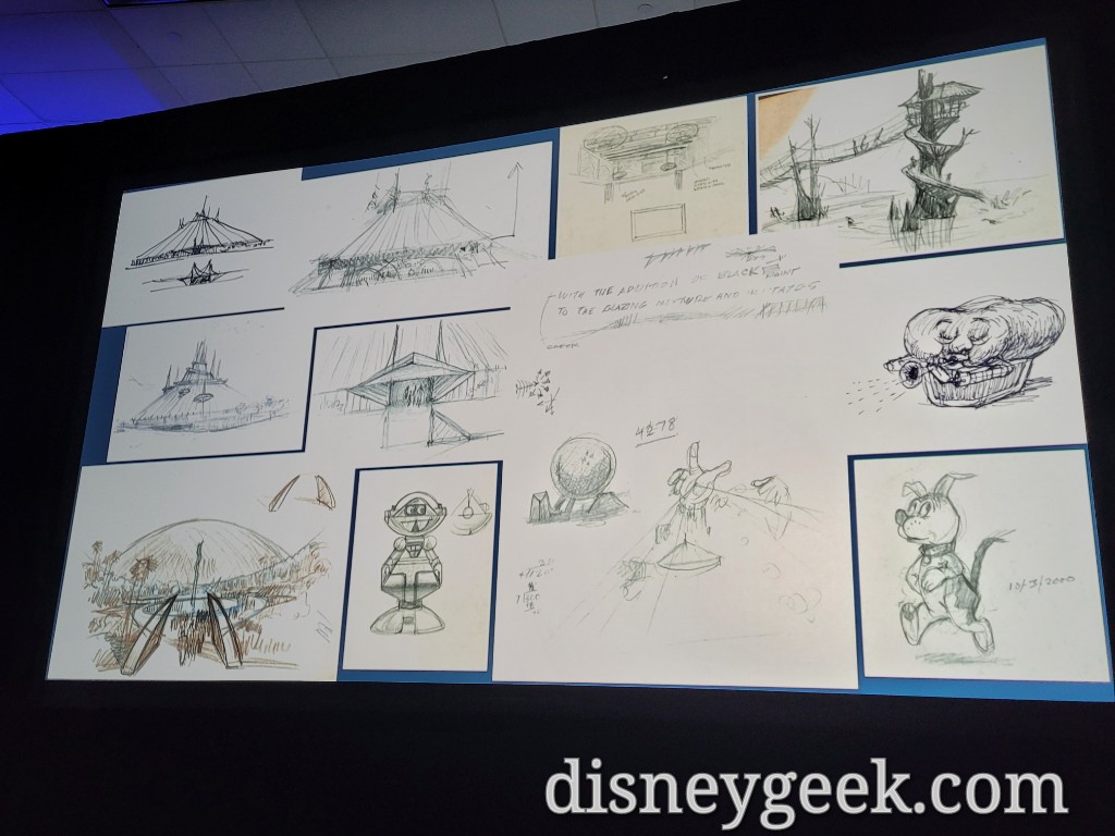 Some of the John Hench sketches that were in the box
