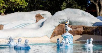 Disney's Blizzard Beach Water Park reopens to guests on Nov. 13, 2022 offering arctic adventures and new touches from the Walt Disney Animation Studios film, Frozen at Walt Disney World Resort in Lake Buena Vista, Fla. (Disney photographer)