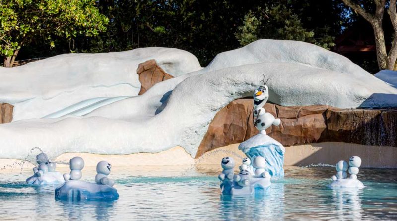 Disney's Blizzard Beach Water Park reopens to guests on Nov. 13, 2022 offering arctic adventures and new touches from the Walt Disney Animation Studios film, Frozen at Walt Disney World Resort in Lake Buena Vista, Fla. (Disney photographer)