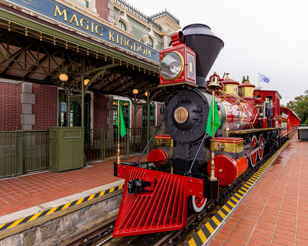 Guests will once again be able to enjoy a trip aboard the Walt Disney World Railroad this holiday season at Magic Kingdom Park at Walt Disney World Resort in Lake Buena Vista, Fla. This opening-day attraction returns with a completely refreshed track looping the park and an all-new voiceover guiding guests as they travel from one magical land to the next. (Courtney Kiefer, Photographer)