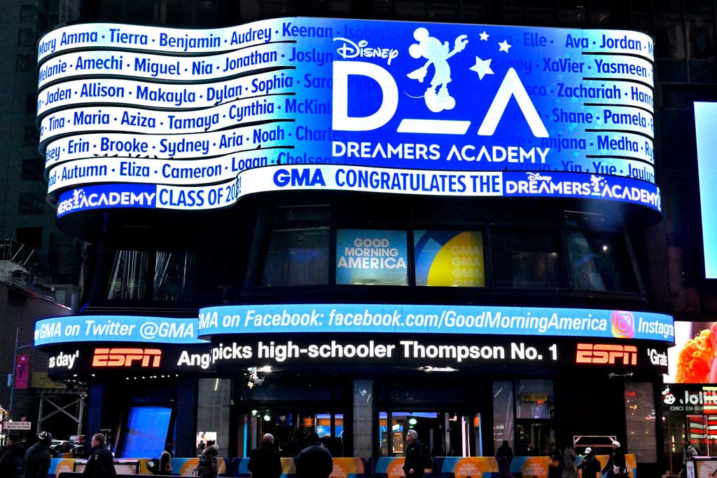 Disney Dreamers Academy Class of 2023 announcement