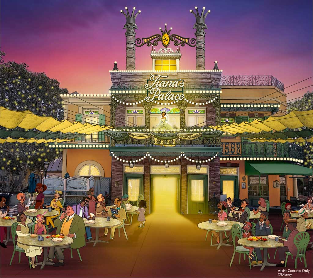 Concept Art for Tiana's Palace in New Orleans Square