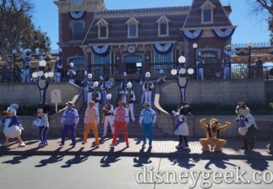 Pictures & Video: Disneyland Band, Dapper Dans Joined by Characters in their Disney100 Outfits