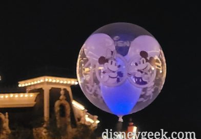 Disney100 Balloon on Main Street USA