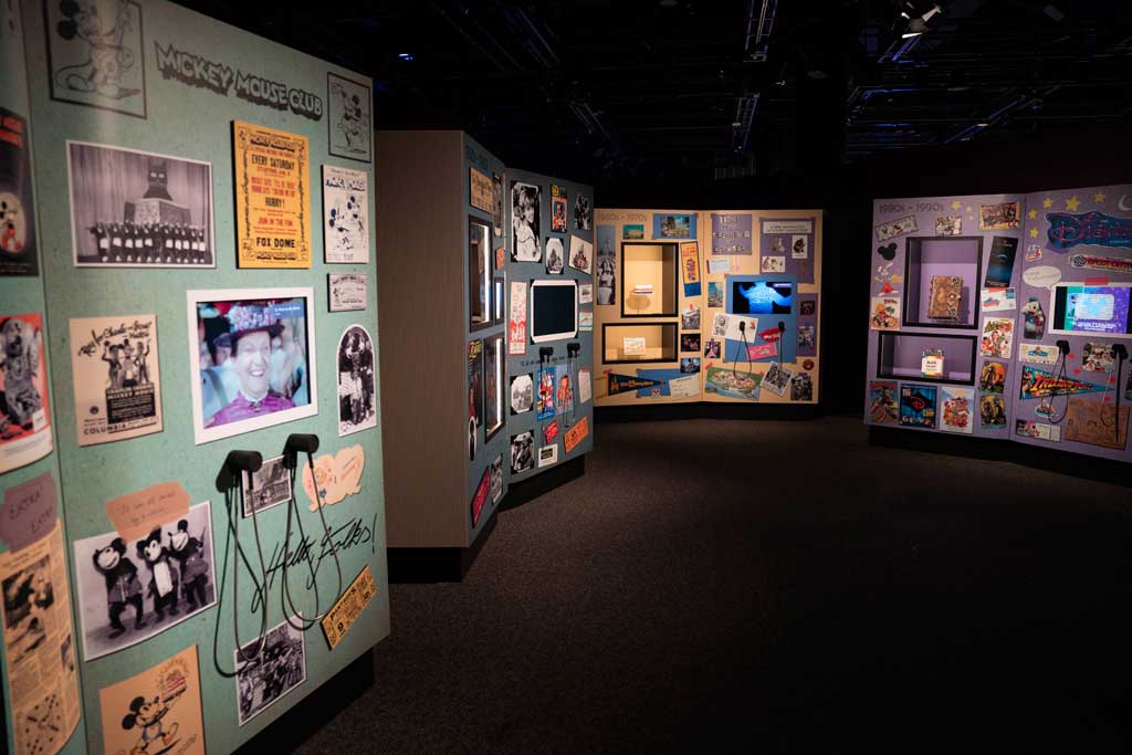 The Wonder of Disney gallery at Disney100: The Exhibition, now open at The Franklin Institute in Philadelphia. ©Disney