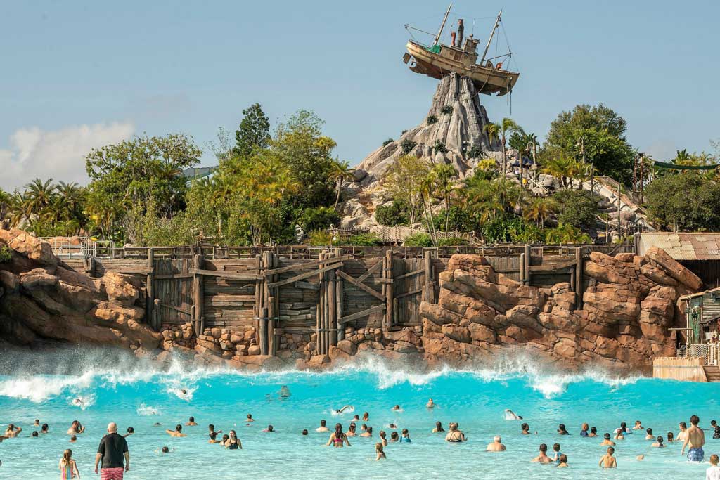 Next Disney’s Typhoon Lagoon Water Park is set to reopen March 19, 2023 with swells of totally tropical fun, including the return of the vibrant late-night party, H2O Glow After Hours, at the paradise-themed water park at Walt Disney World Resort in Lake Buena Vista, Fla. (Disney Photographer)