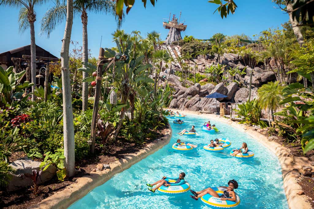 Disney’s Typhoon Lagoon Water Park is set to reopen March 19, 2023 with swells of totally tropical fun, including the return of the vibrant late-night party, H2O Glow After Hours, at the paradise-themed water park at Walt Disney World Resort in Lake Buena Vista, Fla. (Disney Photographer)