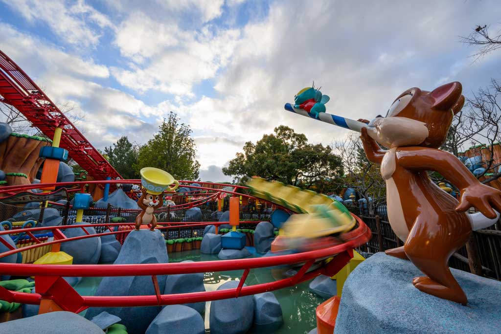 Inside Mickey’s Toontown at the Disneyland Resort in Anaheim, Calif., guests can embark on a one-of-a-kind, fun-sized coaster created by the resident tinkerer of Mickey’s Toontown, Gadget Hackwrench. (Richard Harbaugh/Disneyland Resort)