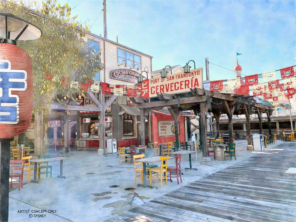 San Fransokyo Square at Disney California Adventure Park – Port of San Fransokyo Cervecería